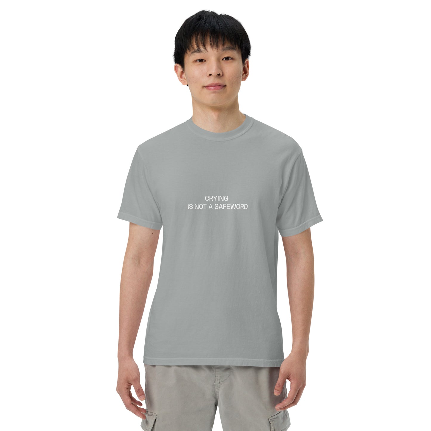 Crying is not a safeword heavyweight t-shirt