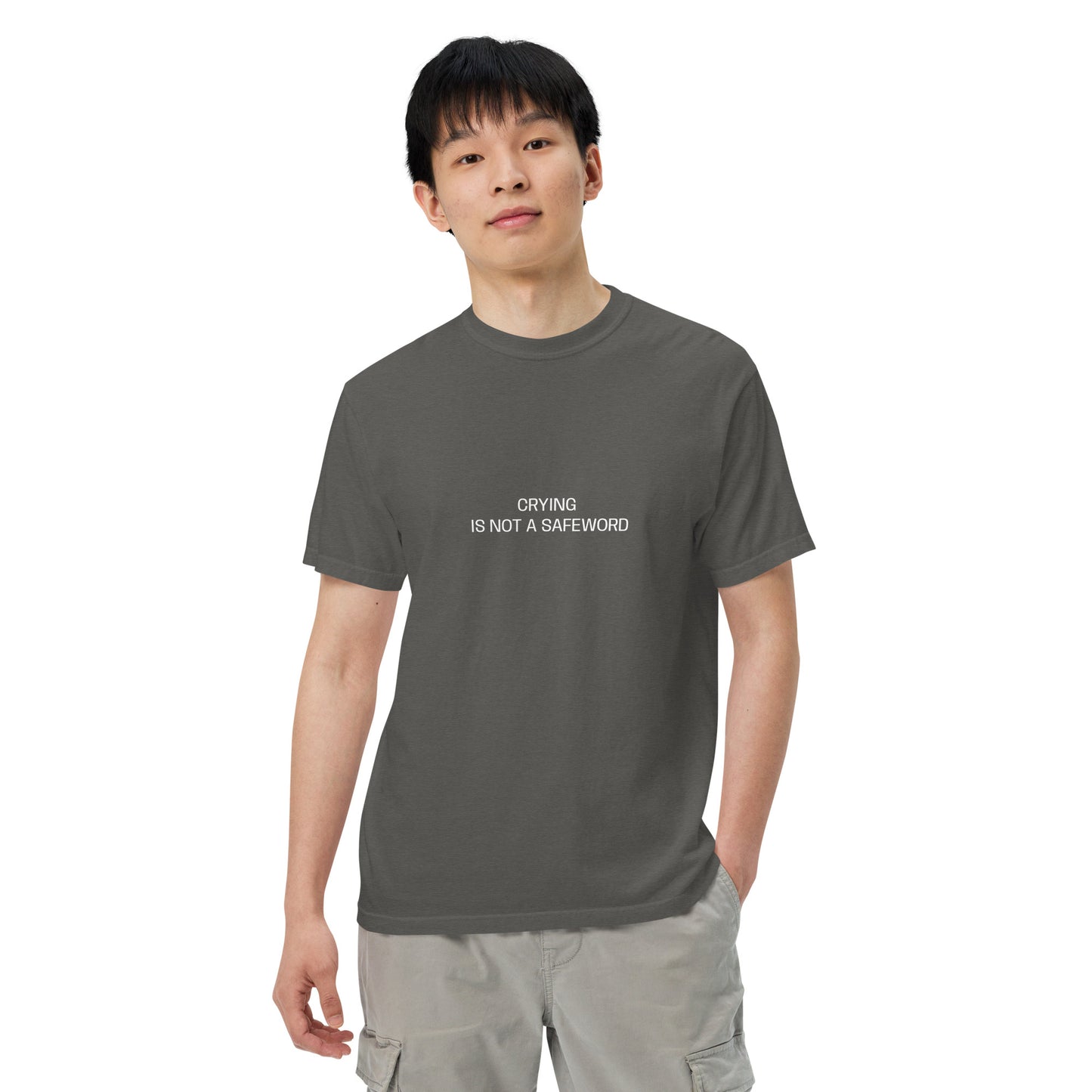 Crying is not a safeword heavyweight t-shirt