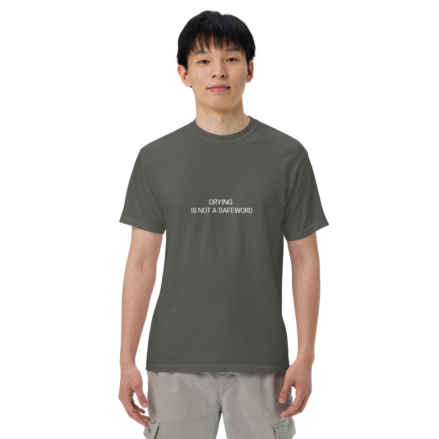 Crying is not a safeword heavyweight t-shirt