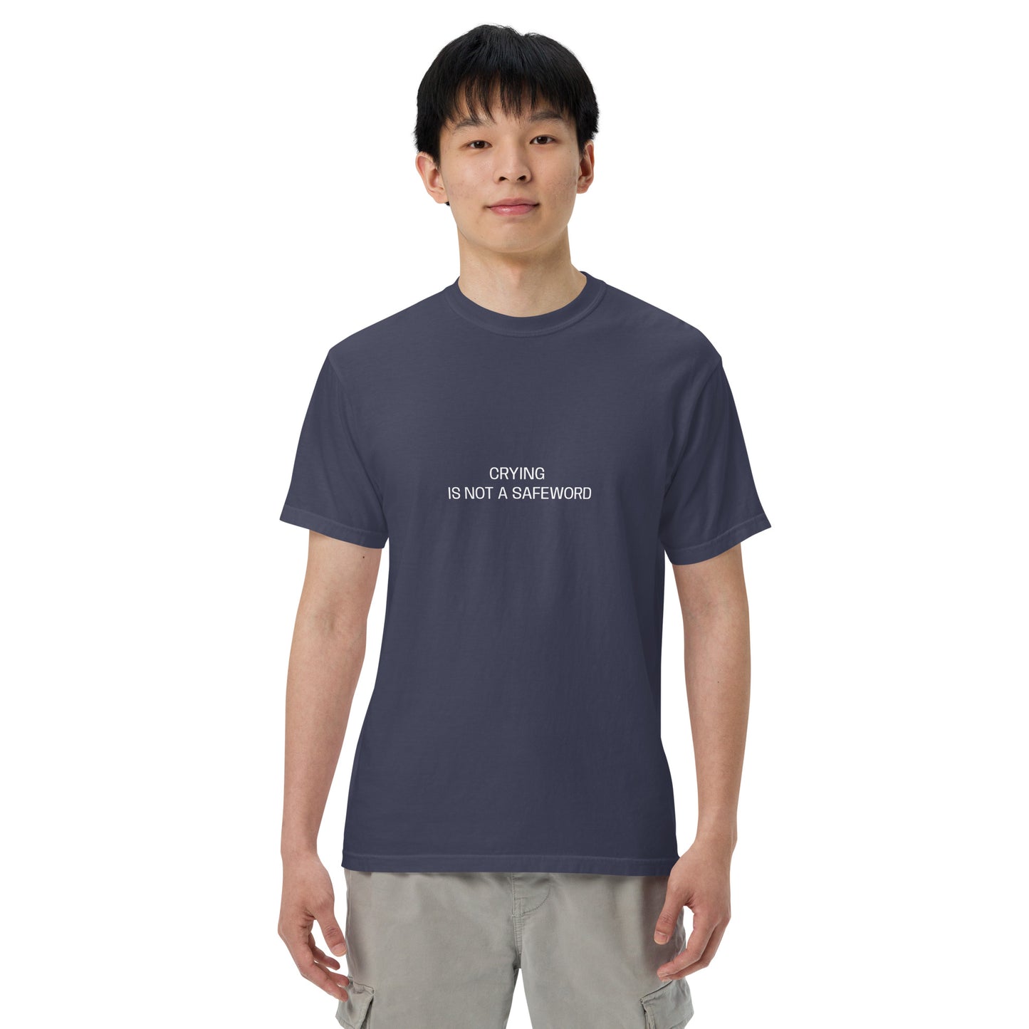 Crying is not a safeword heavyweight t-shirt