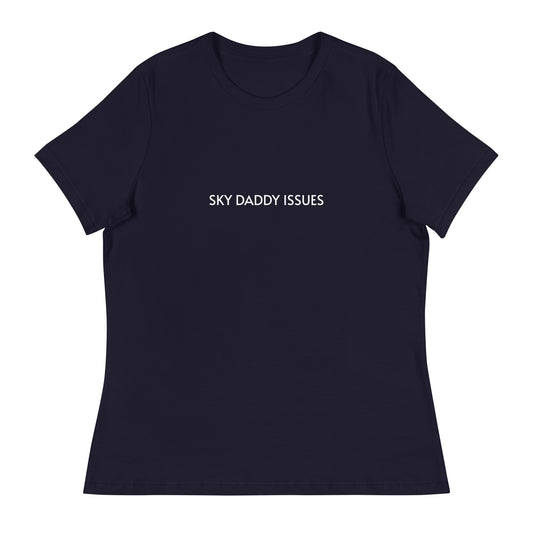 Sky Daddy Issues (w) relaxed tee